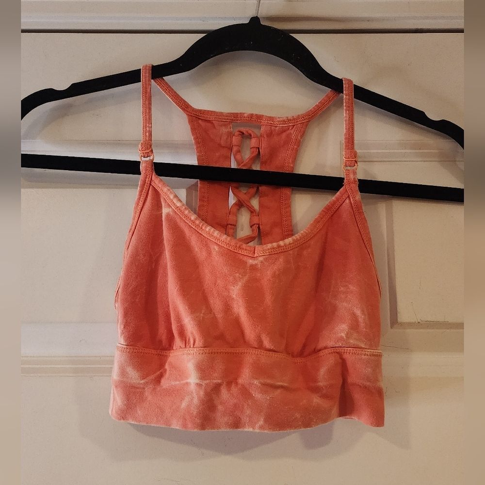 SO coral colored sports bra XS